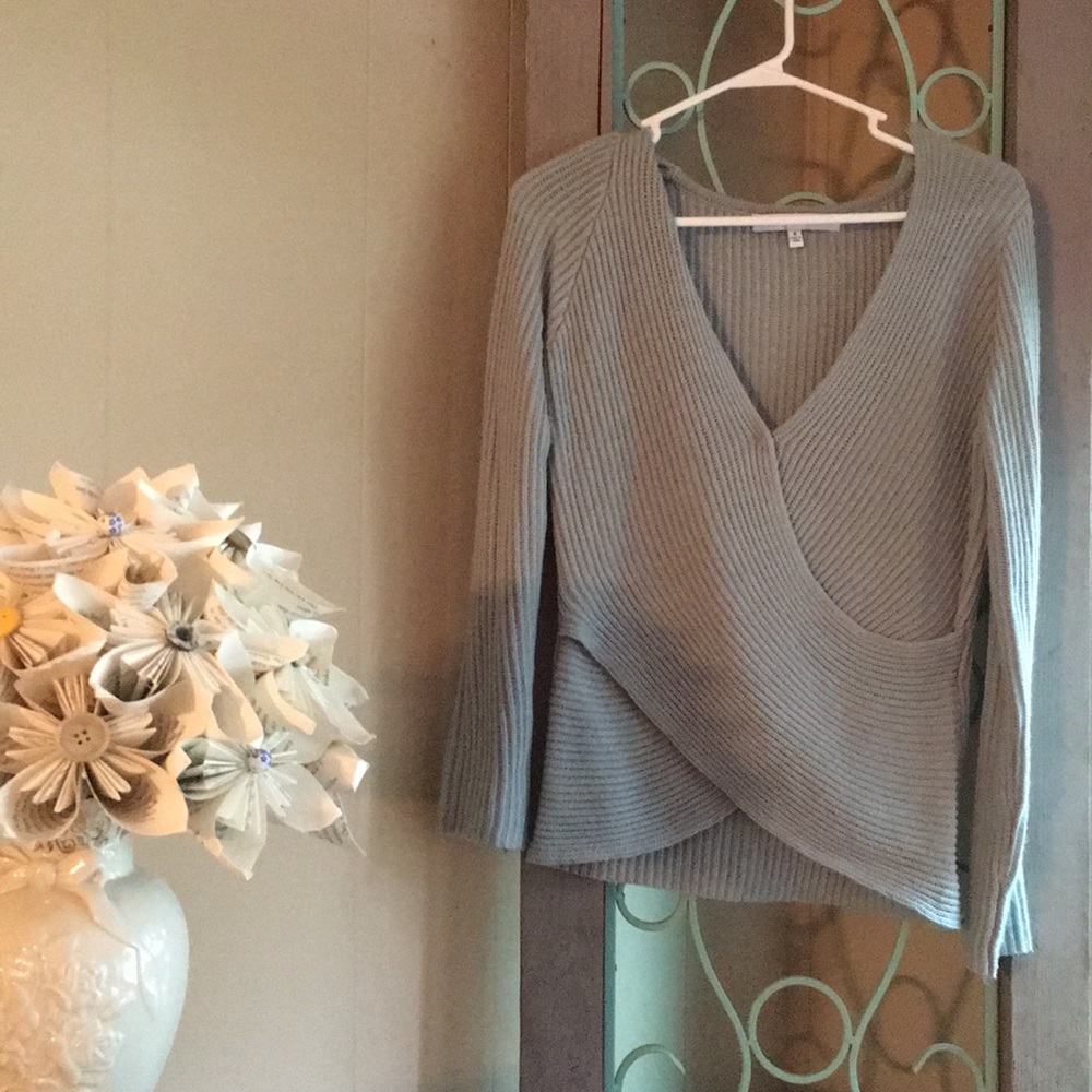 Cupcake and Cashmere Blue Green Twist Sweater